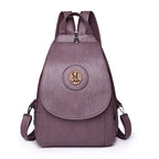 Amblot Purple Women’s leather knapsack
