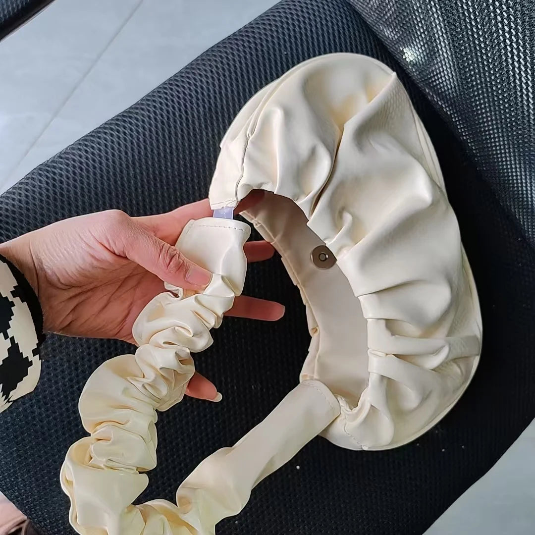 Amblot Quilted leather hobo bag