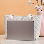 Amblot Quilted leather tote bag