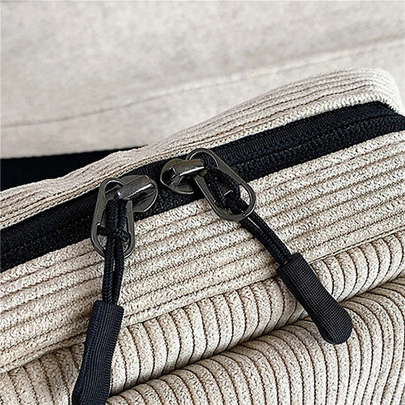 Amblot Rectangular corduroy crossbody bag