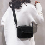 Amblot Rectangular corduroy crossbody bag