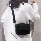 Amblot Rectangular corduroy crossbody bag