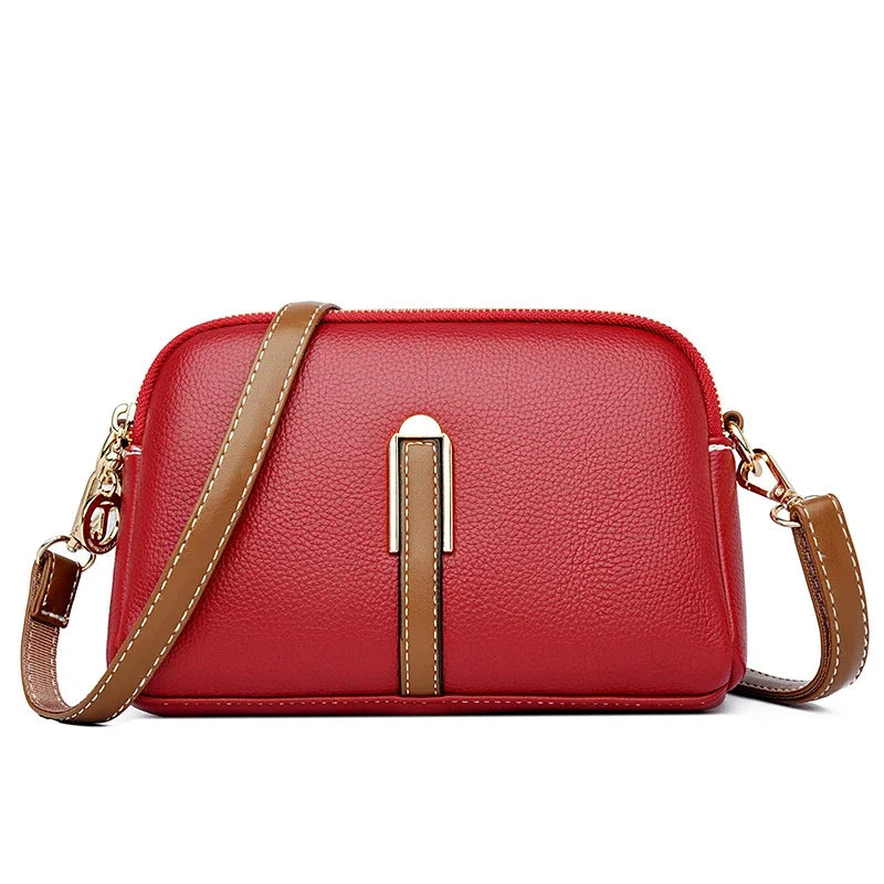 Amblot Red 1 Everyday leather crossbody bag