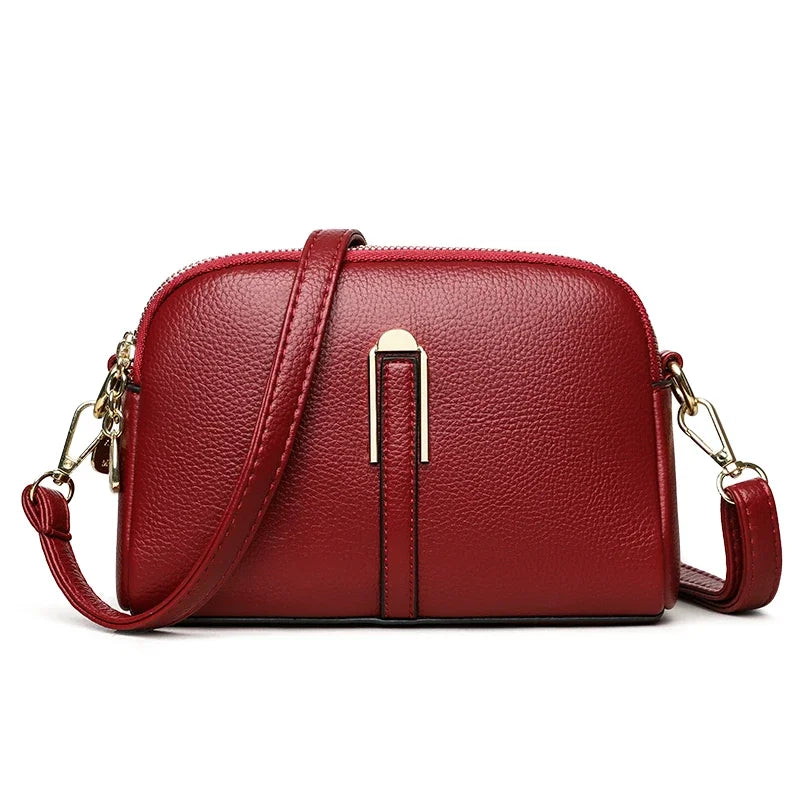 Amblot Red 3 Everyday leather crossbody bag