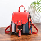 Amblot Red Classic leather backpack purse