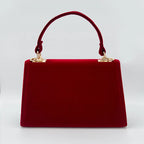 Amblot Red corduroy evening purse
