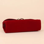 Amblot Red corduroy evening purse