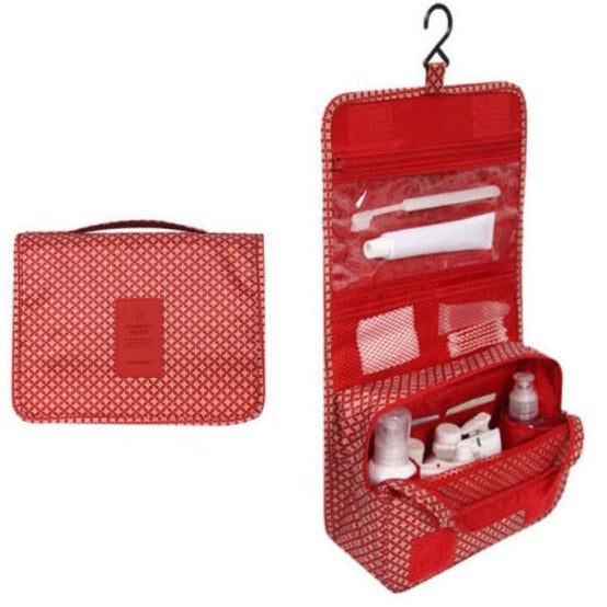 Amblot Red hanging toiletry bag