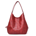 Amblot Red leather hobo bag