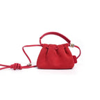 Amblot Red Small suede purse for women