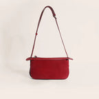 Amblot Red Suede shoulder purse