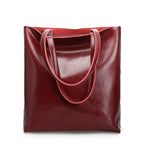 Amblot Red Vintage leather tote bag