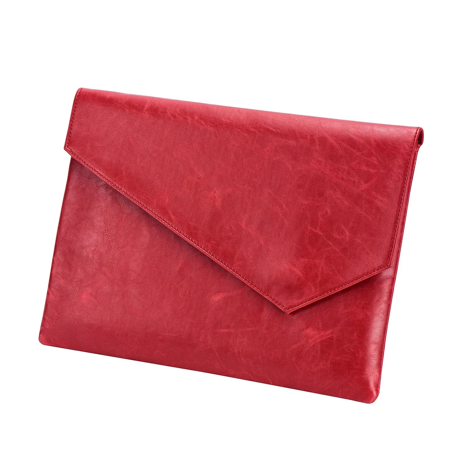 Amblot Red Wine Men's leather clutch bag