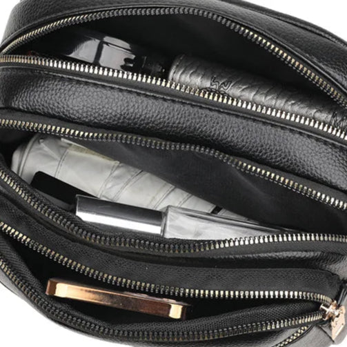 Amblot Retro leather shoulder purse