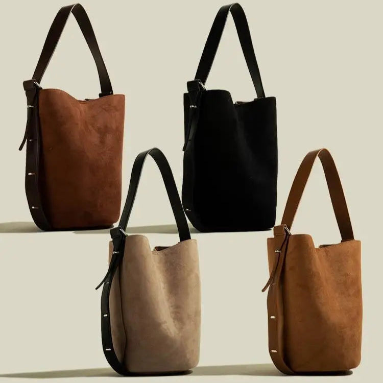 Amblot Retro suede tote bag