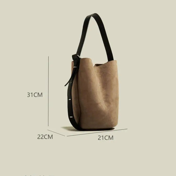 Amblot Retro suede tote bag