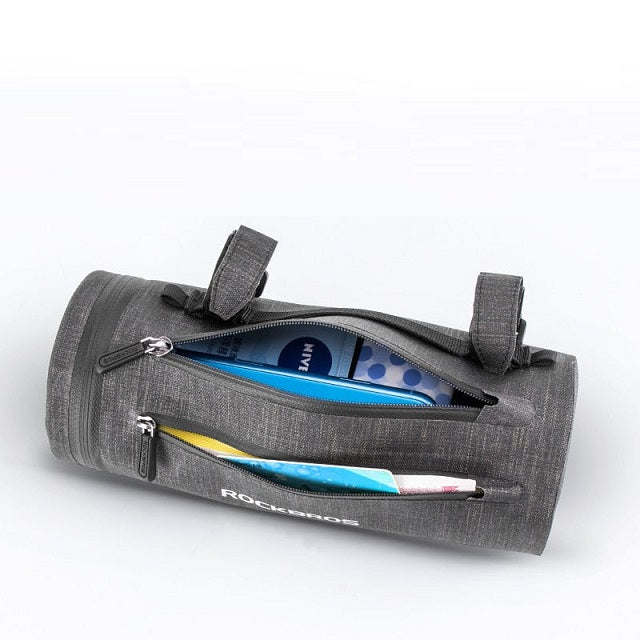 Waterproof handlebar tube bag for bike