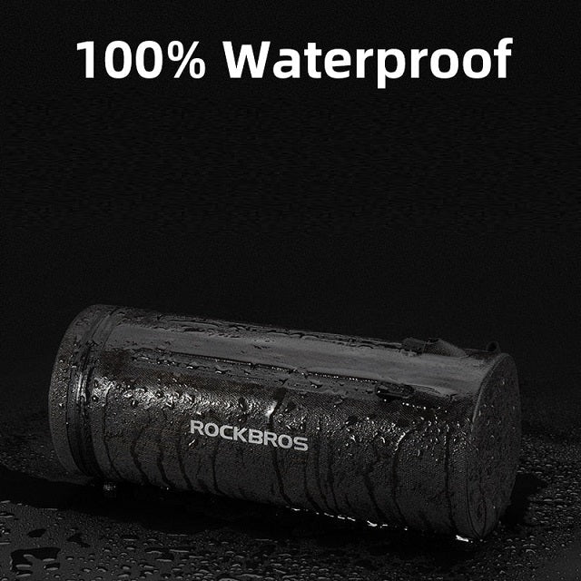 Waterproof handlebar tube bag for bike