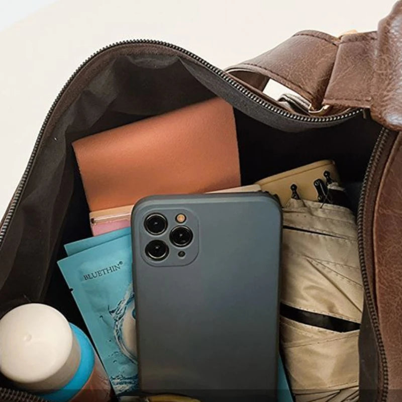 Amblot Shoulder leather tote bag