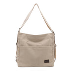 Amblot Simple corduroy tote bag with long straps
