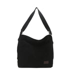Amblot Simple corduroy tote bag with long straps