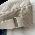 Amblot Simple corduroy tote bag with long straps