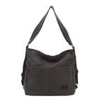 Amblot Simple corduroy tote bag with long straps
