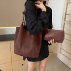 Amblot Simple suede tote bag