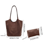 Amblot Simple suede tote bag