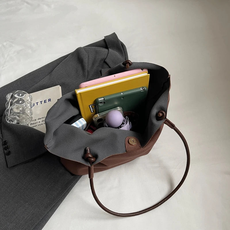 Amblot Simple suede tote bag