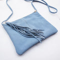 Amblot Sky Blue Colorful suede purse
