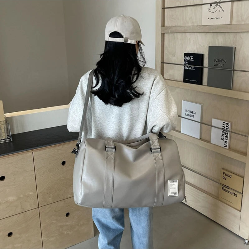 Amblot Slim leather duffle bag