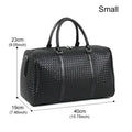 Amblot Small Business leather weekender duffle bag