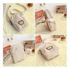 Amblot Small corduroy purse with zipper closure