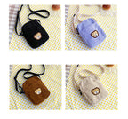 Amblot Small corduroy purse with zipper closure