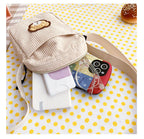 Amblot Small corduroy purse with zipper closure