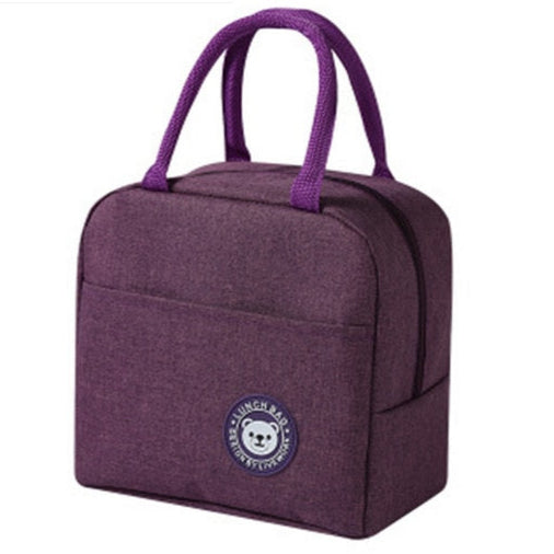Sac repas isotherme violet