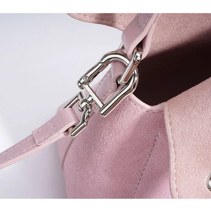 Amblot Small suede purse with clasp