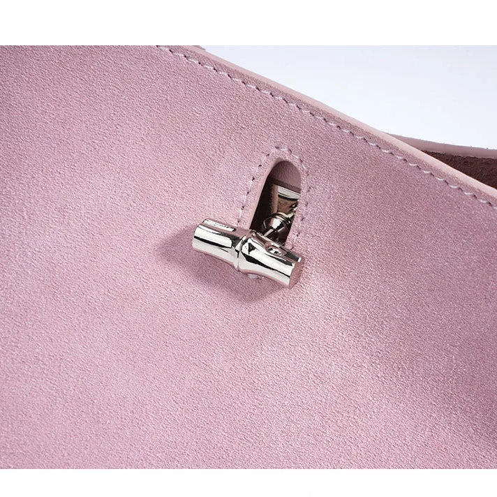 Amblot Small suede purse with clasp