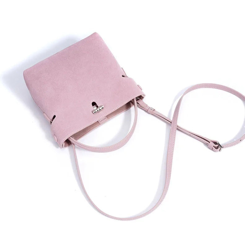 Amblot Small suede purse with clasp