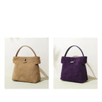 Amblot Small suede purse with clasp
