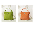 Amblot Small suede purse with clasp