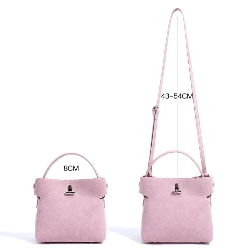 Amblot Small suede purse with clasp