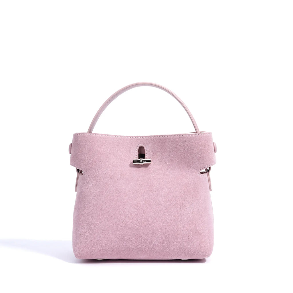 Amblot Small suede purse with clasp