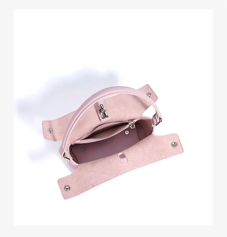 Amblot Small suede purse with clasp
