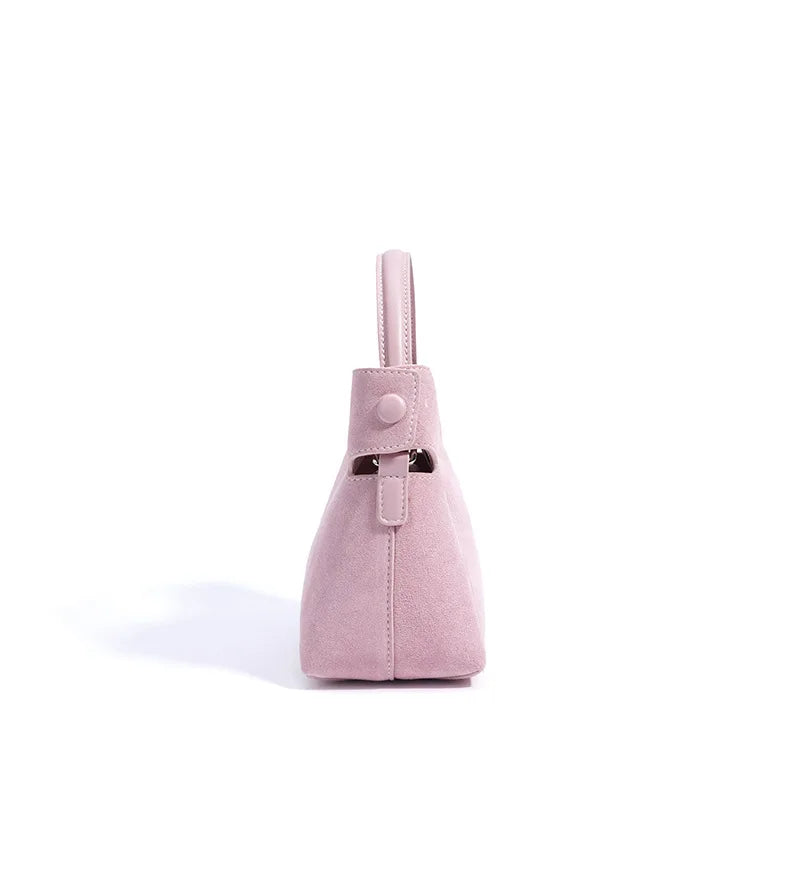 Amblot Small suede purse with clasp