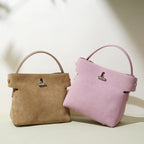 Amblot Small suede purse with clasp