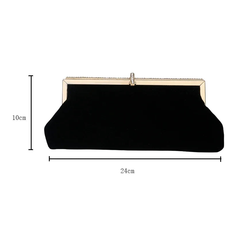 Amblot Soft corduroy clutch bag