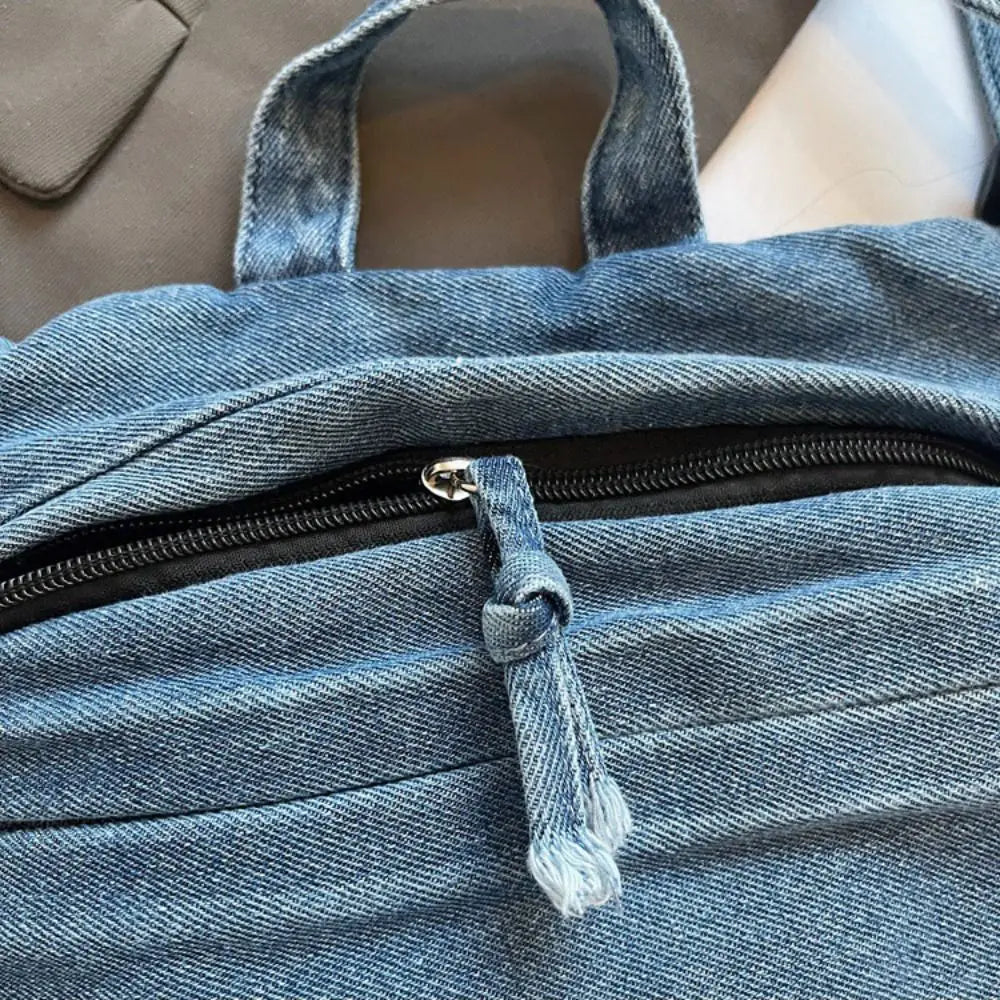 Amblot Soft denim clutch bag for women