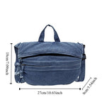 Amblot Soft denim clutch bag for women